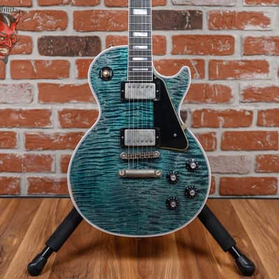 Gibson Custom Shop Les Paul Custom AAAA Flame Maple Top Murphy Lab Heavy Aged Nordic Blue 2025 w/OHSC image 1