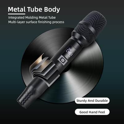 Wireless Microphones, Wireless Bluetooth Karaoke Microphone with Rechargeable Receiver(40H - 500 Ft Range), Karaoke Microphone Set for Singing, Wedding, DJ, Party, Speech, Church image 3