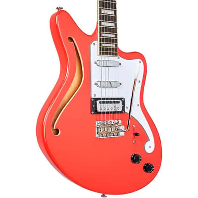 D'Angelico Premier Series Bedford SH Limited-Edition Electric Guitar with Tremolo Regular Fiesta Red image 5