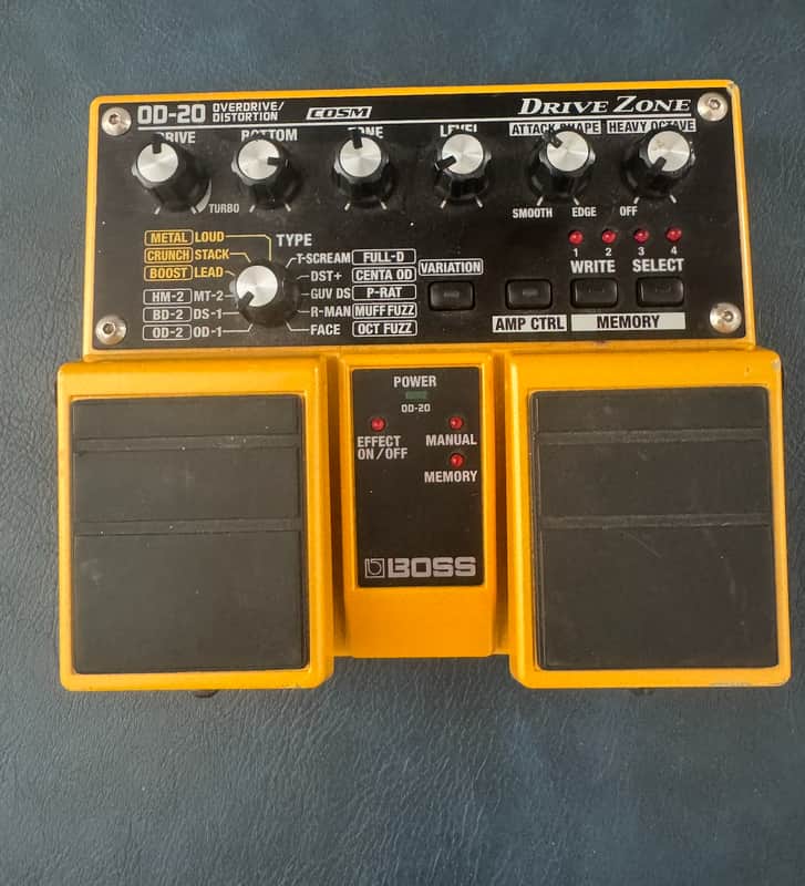 Boss OD-20 Overdrive/Distortion 2005 - Present - Yellow image 1