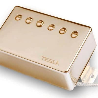 Tesla VR-NITRO Humbucker Guitar Pickup. Neck. Gold. Made in Korea image 1