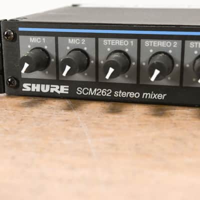 Shure SCM262 Stereo Microphone Mixer CG015E9 image 4