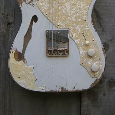 Capsule Custom Esquire Thinline 2014 Aged White image 5
