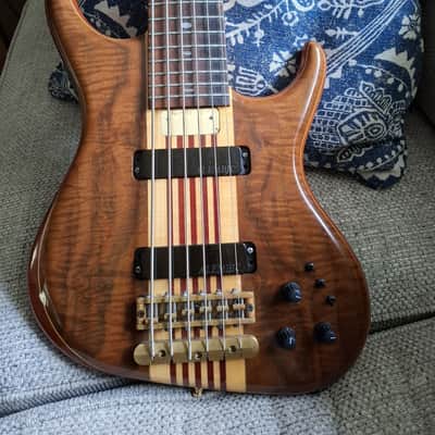 Alembic Europa 6-String Bass 1992 - Walnut Top image 4
