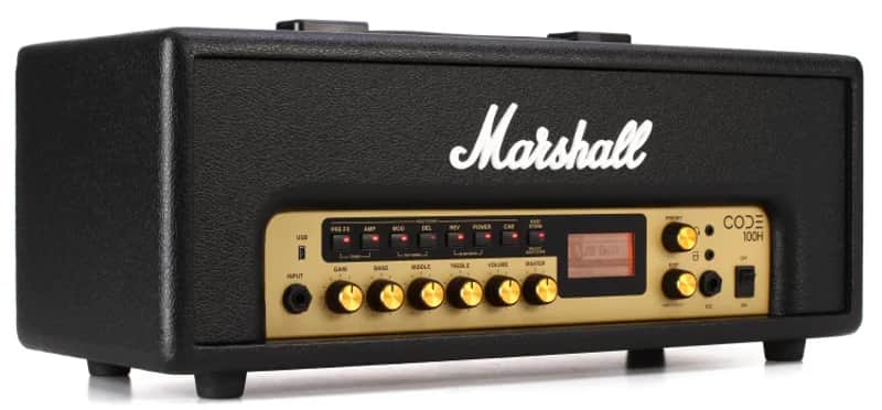 Immagine Marshall Code CODE100H 100-Watt Digital Modeling Guitar Amp Head - Black, In Stock and Ready to Rock! - 1