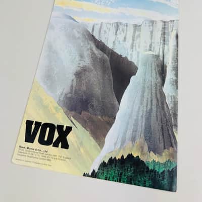 Vox "Born Out of Rock" Amplifier Brochure 1980 image 2