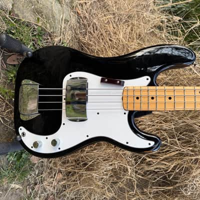 1979 Fender International Series Precision Bass - Cathay Ebony - Maple Fretboard - OHSC image 1
