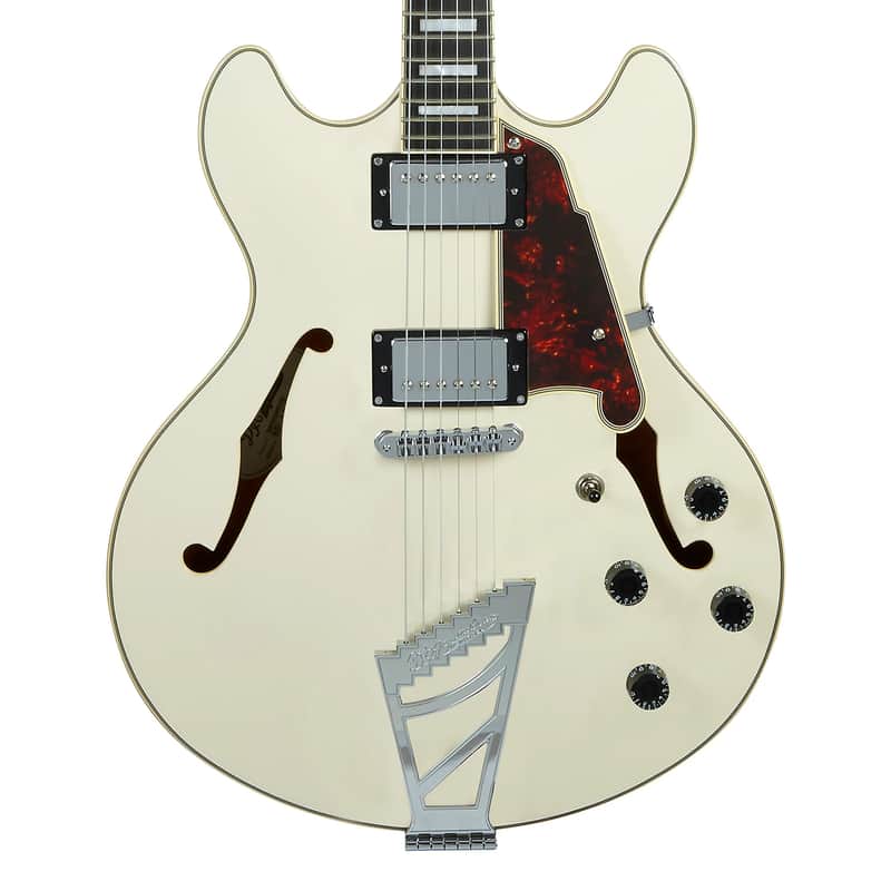 D'Angelico Premier DC w/ Stairstep Tailpiece - Champagne - Open Box image 1