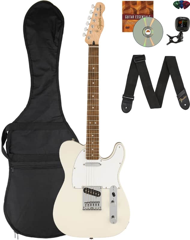 Fender Squier Affinity Telecaster - Olympic White w/ Gig Bag image 1