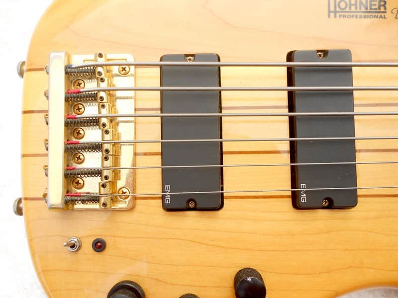 Hohner Professional B Bass 6 strings VI Vintage 90's Neck through