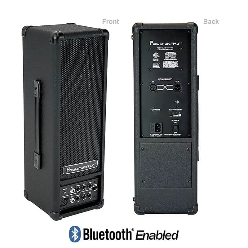 Powerwerks PW40BATBT 40 Watt Battery Powered Personal P.A. System with Bluetooth - (B-Stock) image 1