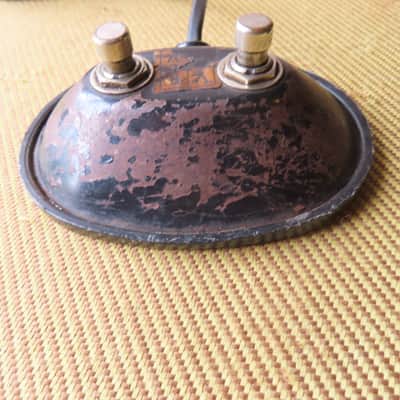 FENDER BLACKFACE 1960's DELUXE TWIN VIBROLUX TREMOLUX REVERB VIBRATO PEDAL SWITCH ORIGINAL image 3