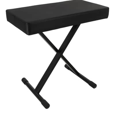 On-Stage KT7800+ Adjustable X-Style Keyboard Bench, Thick Cushion+Laptop Bag image 2