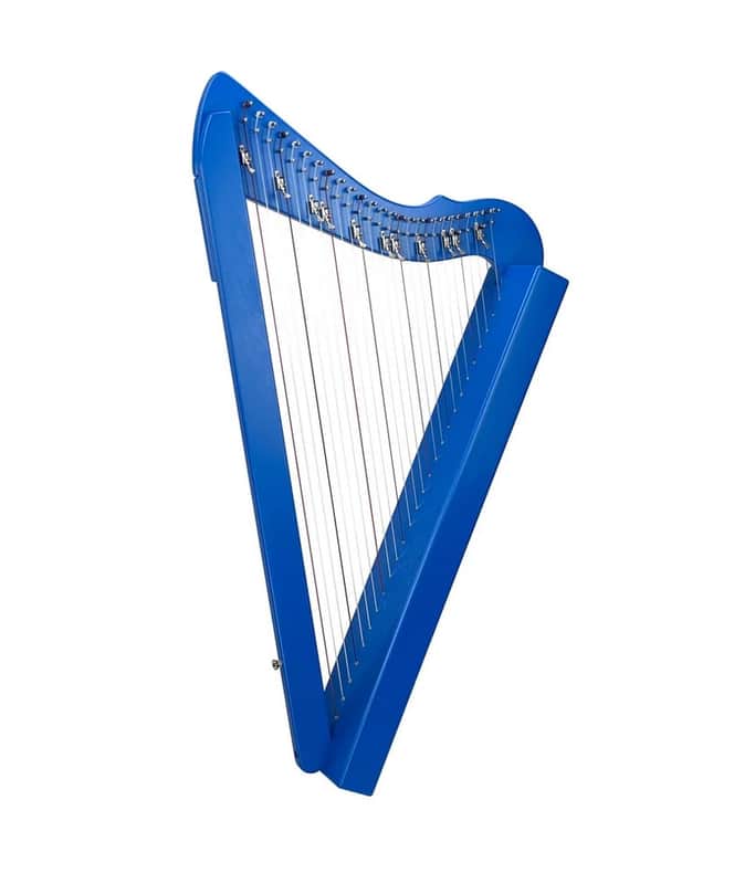 Rees Harps Flatsicle Harp, 26 Strings, Blue Finish, Made in the USA image 1
