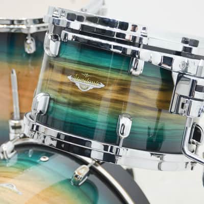 Tama Starclassic Maple 3pc Drum Kit - "Emerald Pacific Walnut Burst" image 4