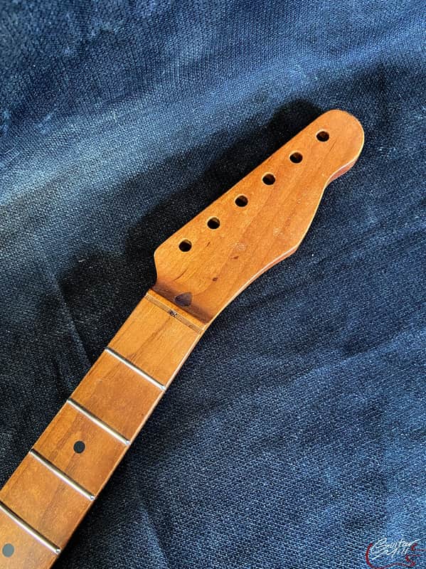 Guitar Mill T-Style Replacement Neck / 1 pc. Roasted Maple / Chunky C / Gloss / Med Relic (#GIN-3908) image 1