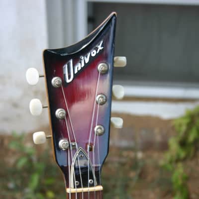 Univox Coily U1825 1960's Red Burst image 3