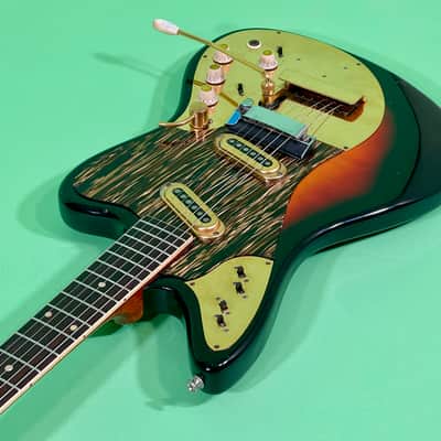 Framus Strato DeLuxe 1965 - 3-Color Sunburst Gold! 100% original image 6
