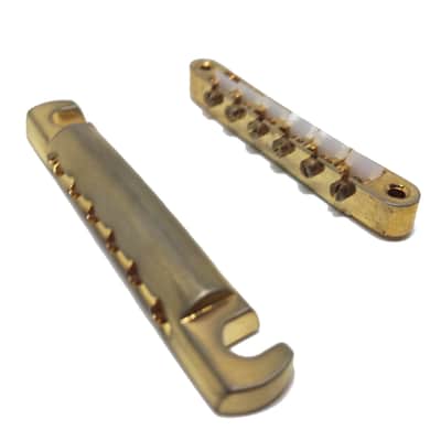 Faber Gold AGED Bridge + Tailpiece set, ABR-1,Nylon saddles