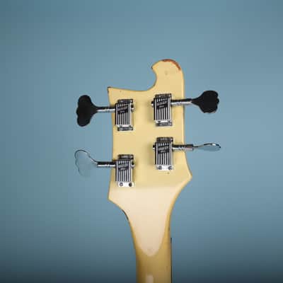 Rickenbacker 4001 Bass Guitar White 1974 Road Worn image 10