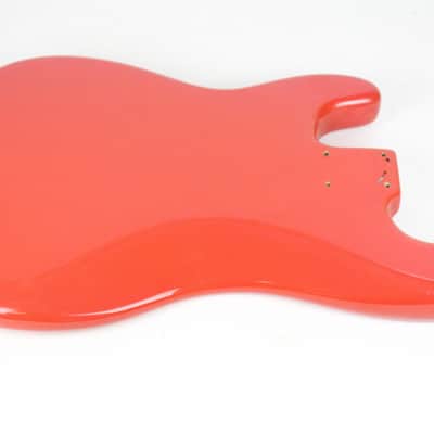 1961 Vintage Fender Precision Bass BODY Fiesta Red Re-Fin P-Bass USA 1960s Pre-CBS image 14