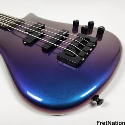 Spector USA NS-2 4-String Bass 1.5" Blue-Purple Colorshift Finish EMG PJX 9v HAZ 8.78lbs NS2 #1527 image 8