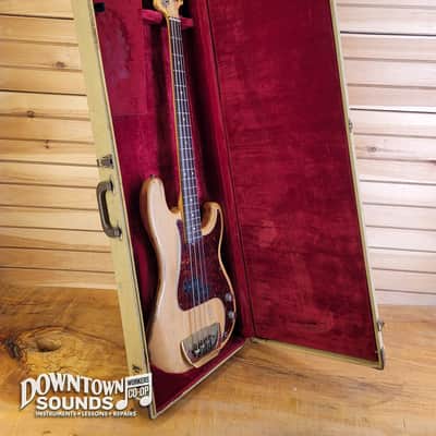 FEATURING THE CLAW 1969 Fender Precision Bass with G&G-Style Hard Case - Stripped Natural, 10.2lbs, Fender "The Claw" Solid Brass Bridge image 21