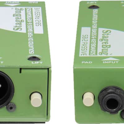 Radial StageBug SB-2 Transformer Isolated Passive Direct Box DI w/ Mic Cable image 3