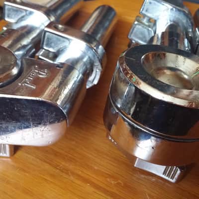 VINTAGE Pearl Tom Mount Arms  80s PAIR 4 MEMORY LOCKS All Original image 10