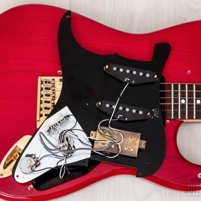 1991 Charvel by Jackson CST-060-SSH Superstrat S-Style See-Through Red w/ Case, Japan image 16
