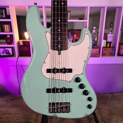 Alleva Coppolo LG5 Standard in Surf Green: White Pickguard, Indonesian Rosewood Fingerboard & AC In-House 60s Pickups image 1