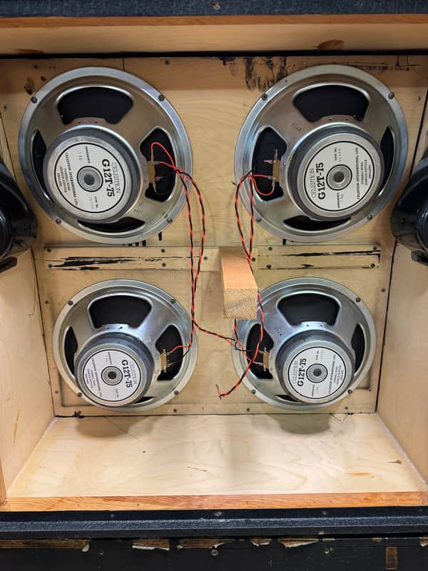 Marshall JCM800 1960A with vented Celestion G12T-75 speakers from 1985 Best Offer Will be accepted image 1