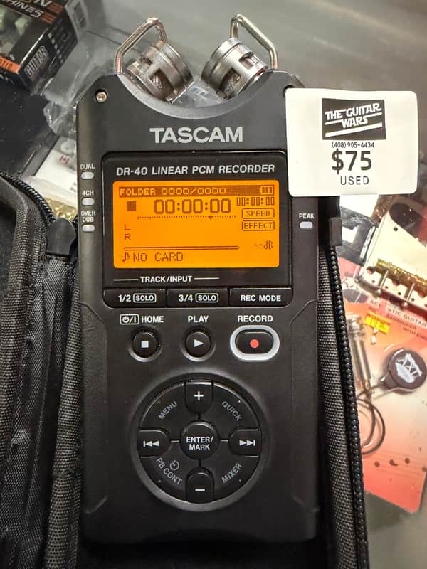 TASCAM DR-40 Field Recorder 2010s - Black image 1