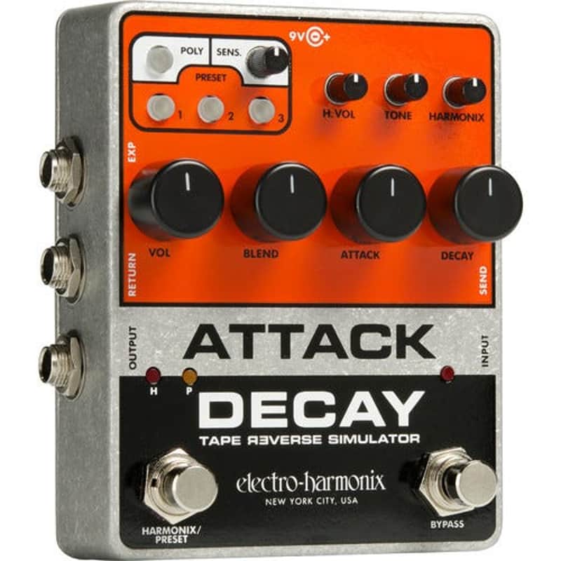 Electro-Harmonix Attack Decay Tape Reverse Simulator Pedal image 1