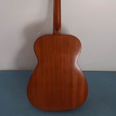 Vintage 1960s Harmony H162 Concert 5105 H165 All Mahogany Guitar Low Action Playable Beautiful Binding Nice Patina Very Clean image 11