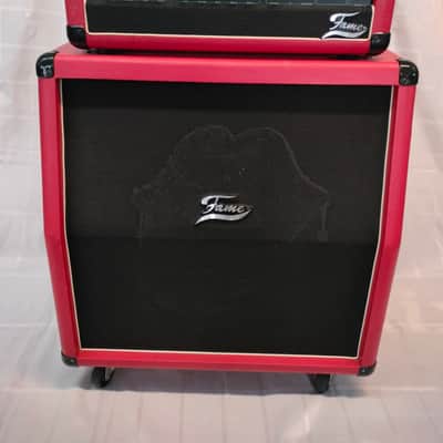 Fame Megatone T-64 RS Stack Red 60 W Gitarren Verstärker Röhre Tube Amp mit 4x8" Box image 1