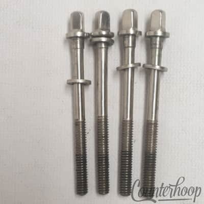 Leedy&Ludwig 4x 2 5/8" Tension T-Rods Floor Tom / Snare Drum Vintage 40s Nickel image 1