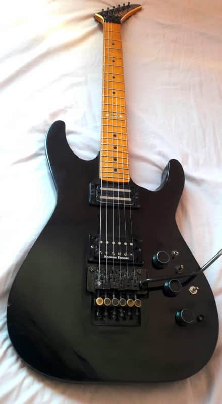 Vintage 1987 American Kramer Sustainer guitar maple neck image 1