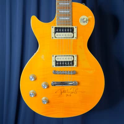Agile Lefty Les Paul Copy Signed by Dweezil Zappa in 2018 image 3