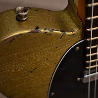 American  Fender Telecaster Custom Heavy Relic  Gold Sparkle TX Specials image 24