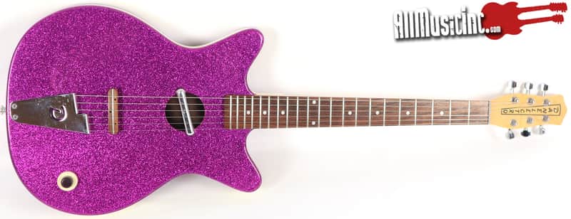 Danelectro Dano Convertible Purple Sparkle Acoustic Electric