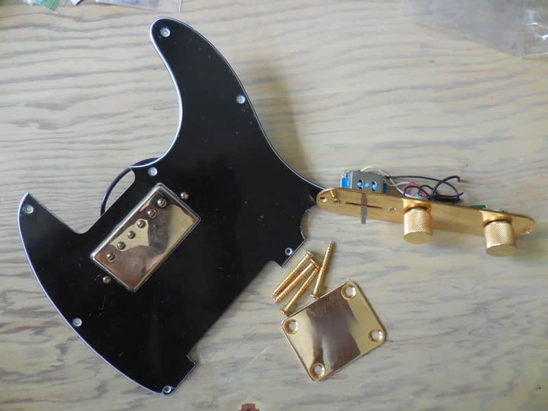 Telecaster PiCkGuArD w/ so much Luxurious GOLD Gold Hardware! Belcat HB GOLD everything! image 1