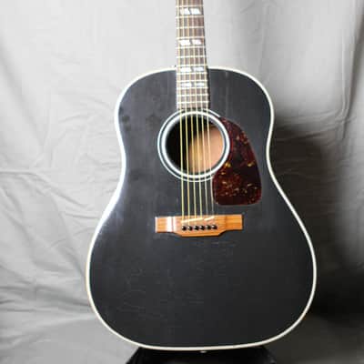 Gibson Southern Jumbo Banner Headstock 1942-45 Black (refin) w/OHSC image 3