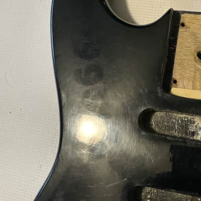 1989-91 Charvette by Charvel Model 250 Black Plywood Guitar Body image 11