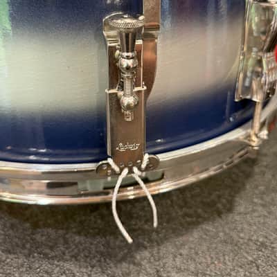 1965 Ludwig Pioneer in Blue/Silver Duco Lacquer (w/vintage case, stand, Ludwig sticks) image 5