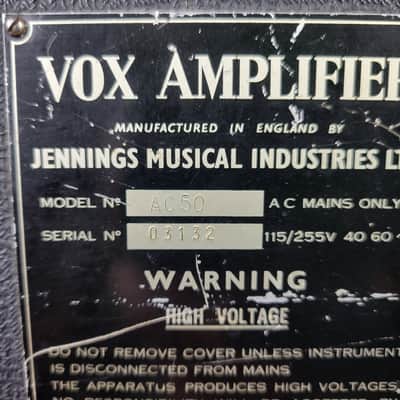 1960's Vox AC50 - Black image 7