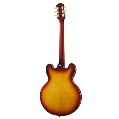 Epiphone Inspired by Gibson ES-335 Figured Top Raspberry Teaburst image 2