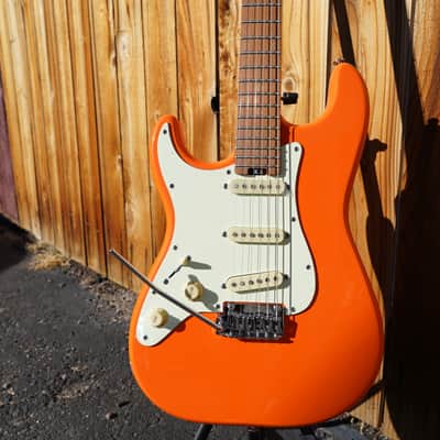 Schecter DIAMOND SERIES Nick Johnston Traditional - Atomic Orange Left Handed 6-String Electric Guitar (2023) image 4