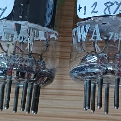 Very rare 70's NOS RTC Philips Mullard 12AT7WA special quality ecc81 12at7 like M8137 best pro audio tube preamp... image 8