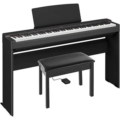 Yamaha - P225BLB - Deluxe Digital Piano Bundle image 2